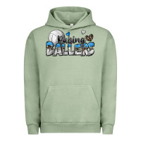 Pigment Oil Green raising ballers volleyball Urban Hoodie - Zillion Design Studio