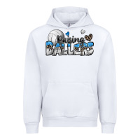 White raising ballers volleyball Urban Hoodie - Zillion Design Studio