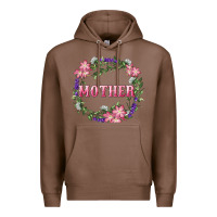 Chestnut mother with floral wreath Premium Hoodie - RanaPortraitStore