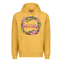 Mustard mother with floral wreath Premium Hoodie - RanaPortraitStore
