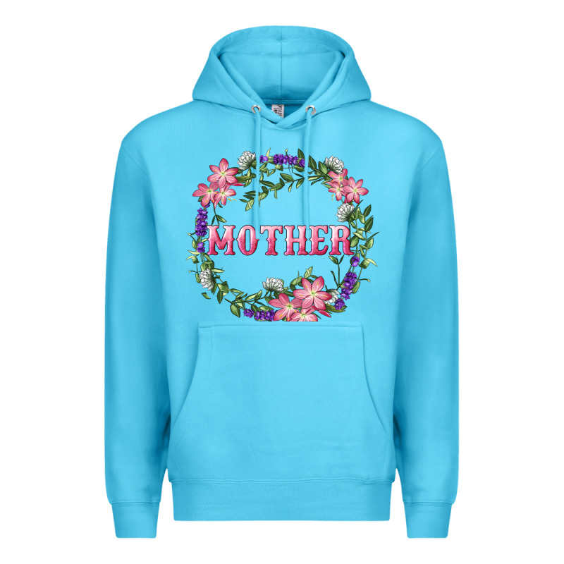 Mother With Floral Wreath Premium Hoodie by RanaPortraitStore | Teevron
