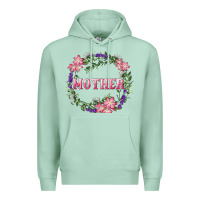 Seafoam mother with floral wreath Premium Hoodie - RanaPortraitStore