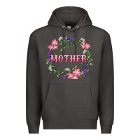 Smoke mother with floral wreath Premium Hoodie - RanaPortraitStore