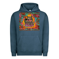 Pigment Midnight Navy mama bear leopard and aztec Urban Hoodie - RanaPortraitStore