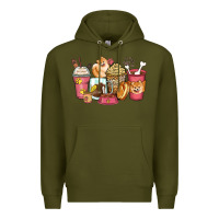 Army Green pomeranian coffee cups Premium Hoodie - Zillion Design Studio