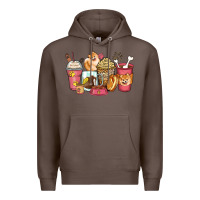 Coffee pomeranian coffee cups Premium Hoodie - Zillion Design Studio