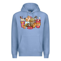 Colony Blue pomeranian coffee cups Premium Hoodie - Zillion Design Studio