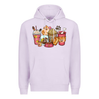Lilac pomeranian coffee cups Premium Hoodie - Zillion Design Studio