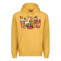 Mustard pomeranian coffee cups Premium Hoodie - Zillion Design Studio
