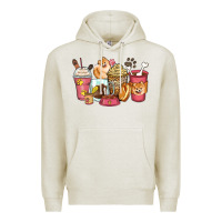 Oatmeal Heather pomeranian coffee cups Premium Hoodie - Zillion Design Studio