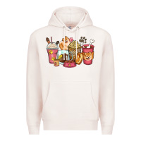 Pale Pink pomeranian coffee cups Premium Hoodie - Zillion Design Studio