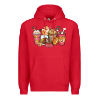 Red pomeranian coffee cups Premium Hoodie - Zillion Design Studio
