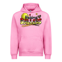 Fuchsia Pink raising ballers softball Urban Hoodie - Zillion Design Studio