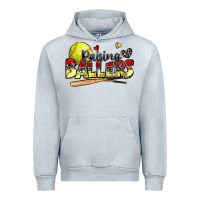 Heather Grey raising ballers softball Urban Hoodie - Zillion Design Studio