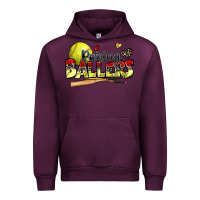 Mauve Wine raising ballers softball Urban Hoodie - Zillion Design Studio
