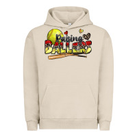 Pigment French Oak raising ballers softball Urban Hoodie - Zillion Design Studio