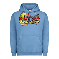 Pigment Pebble Blue raising ballers softball Urban Hoodie - Zillion Design Studio