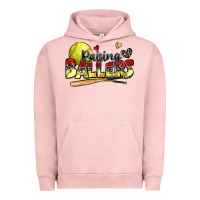 Pigment Salmon raising ballers softball Urban Hoodie - Zillion Design Studio
