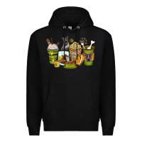 Black pitbull coffee cups Premium Hoodie - Zillion Design Studio