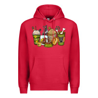 Cardinal pitbull coffee cups Premium Hoodie - Zillion Design Studio