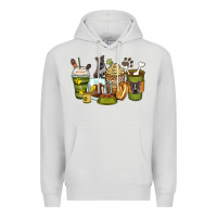 Dove Grey pitbull coffee cups Premium Hoodie - Zillion Design Studio