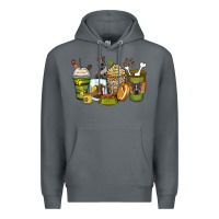 Rock pitbull coffee cups Premium Hoodie - Zillion Design Studio