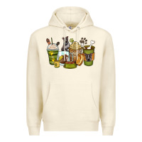 Sandshell pitbull coffee cups Premium Hoodie - Zillion Design Studio