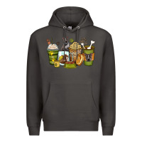 Smoke pitbull coffee cups Premium Hoodie - Zillion Design Studio