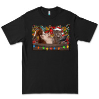 Black festive farmyard gathering Premium Tee - CowhideDigitalArt