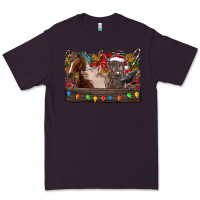 Plum festive farmyard gathering Premium Tee - CowhideDigitalArt