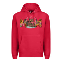 Cardinal mom bear with sunflowers Premium Hoodie - RanaPortraitStore