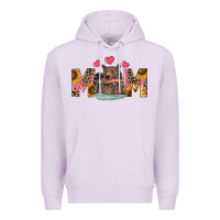 Lilac mom bear with sunflowers Premium Hoodie - RanaPortraitStore