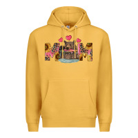 Mustard mom bear with sunflowers Premium Hoodie - RanaPortraitStore