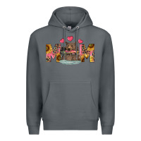 Rock mom bear with sunflowers Premium Hoodie - RanaPortraitStore