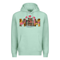 Seafoam mom bear with sunflowers Premium Hoodie - RanaPortraitStore
