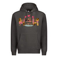 Smoke mom bear with sunflowers Premium Hoodie - RanaPortraitStore