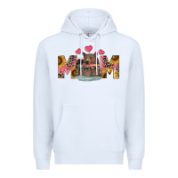 White mom bear with sunflowers Premium Hoodie - RanaPortraitStore