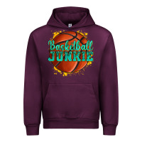 Mauve Wine basketball junkie Urban Hoodie - texasbilliewilder