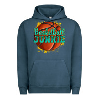 Pigment Midnight Navy basketball junkie Urban Hoodie - texasbilliewilder