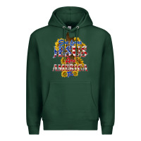 Sports Green she loves jesus Premium Hoodie - texasbilliewilder