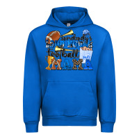 Cobalt somebody's loud mouth football mama Urban Hoodie - Zillion Design Studio