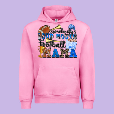 Urban Hoodie somebody's loud mouth football mama