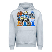 Heather Grey somebody's loud mouth football mama Urban Hoodie - Zillion Design Studio
