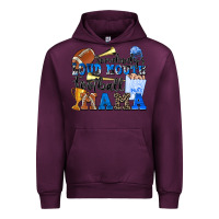 Mauve Wine somebody's loud mouth football mama Urban Hoodie - Zillion Design Studio