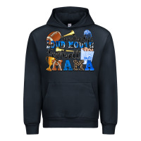 Navy somebody's loud mouth football mama Urban Hoodie - Zillion Design Studio