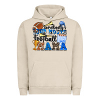 Pigment French Oak somebody's loud mouth football mama Urban Hoodie - Zillion Design Studio