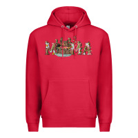 Cardinal mama with bear and daisy Premium Hoodie - RanaPortraitStore