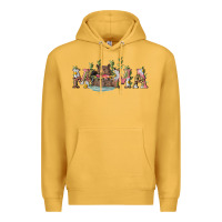 Mustard mama with bear and daisy Premium Hoodie - RanaPortraitStore