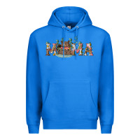 True Royal mama with bear and daisy Premium Hoodie - RanaPortraitStore