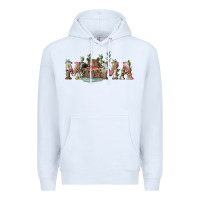 White mama with bear and daisy Premium Hoodie - RanaPortraitStore